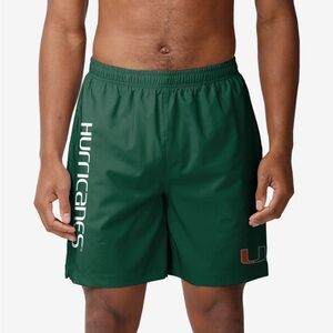 Foco NWT Miami Hurricanes Solid Wordmark Traditional Swimming Trunks Sz XL